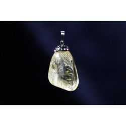 Citrine Natural Rock Pendant 5 GR