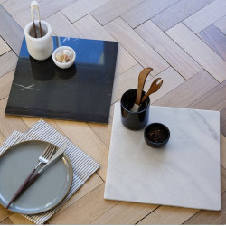 Carrara White Marble Chopping Board and Serving Plate Square