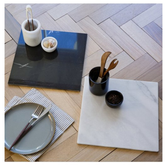 Carrara White Marble Chopping Board and Serving Plate Square