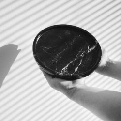Nero Black Marble Oval Tray Small Size