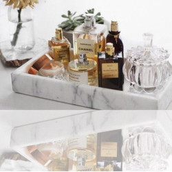 Carrara White Marble Rectagular Big Tray 