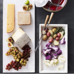 Carrara White Marble Rectagular Big Tray 