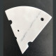 White Viola Marble Cheese Serving Plate Triangle