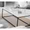 Carrara White Marble Coffee Table Rectangular