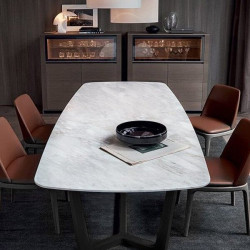 Carrara White Marble Dinning Table 